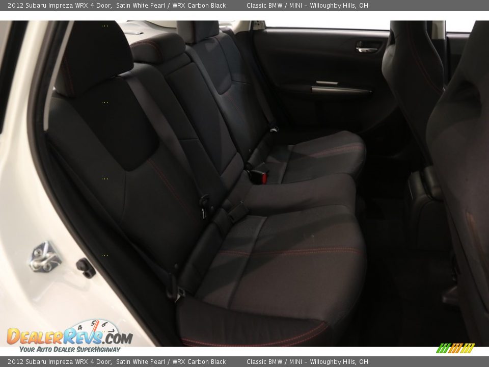 2012 Subaru Impreza WRX 4 Door Satin White Pearl / WRX Carbon Black Photo #16