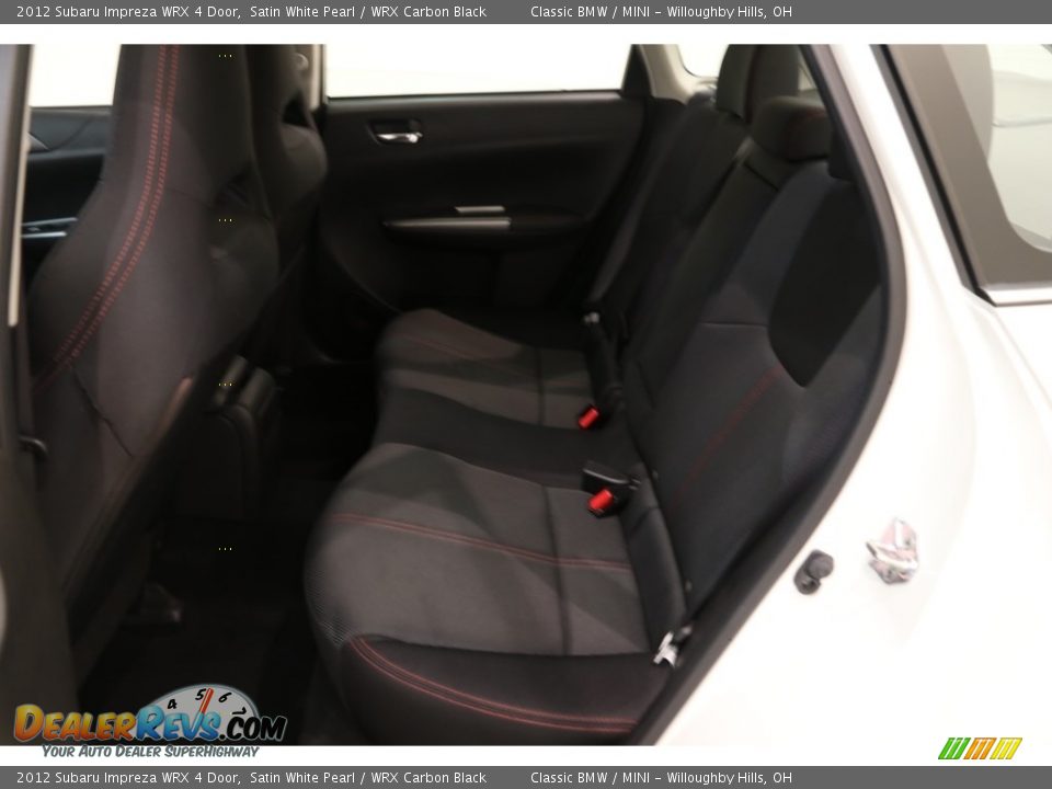 2012 Subaru Impreza WRX 4 Door Satin White Pearl / WRX Carbon Black Photo #17