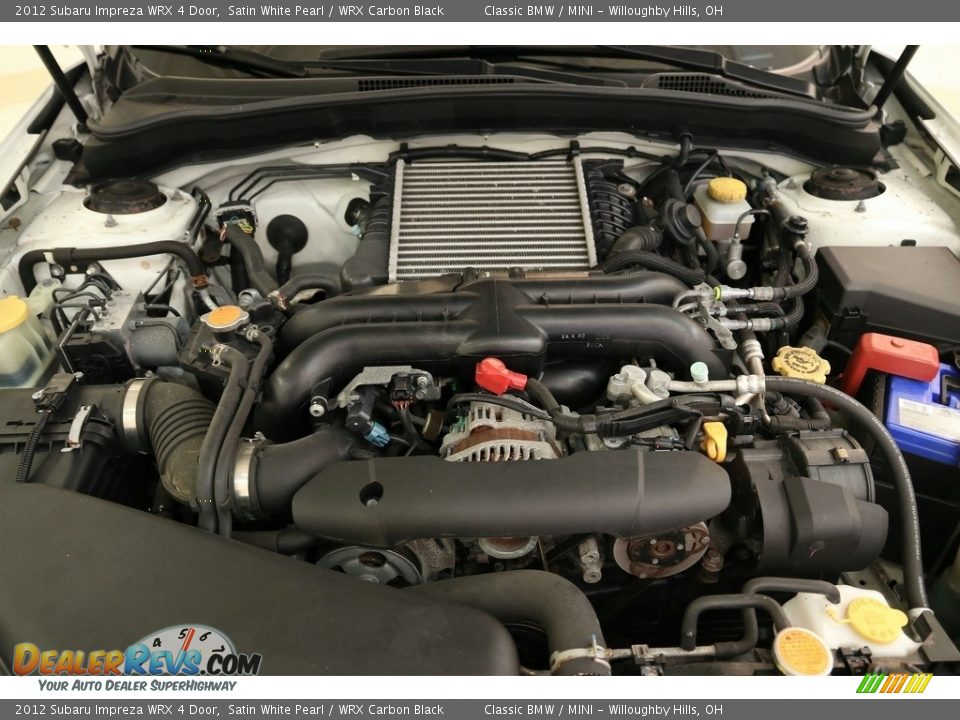 2012 Subaru Impreza WRX 4 Door Satin White Pearl / WRX Carbon Black Photo #19
