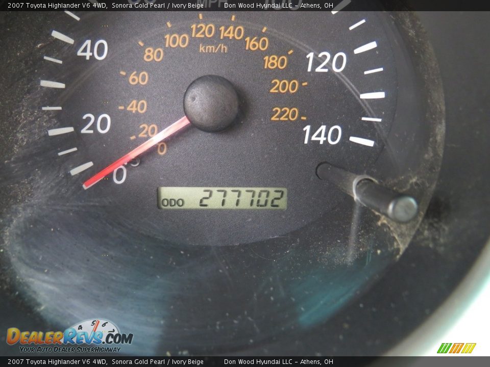 2007 Toyota Highlander V6 4WD Sonora Gold Pearl / Ivory Beige Photo #29