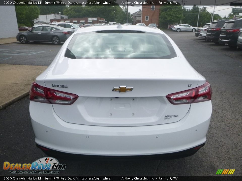 2020 Chevrolet Malibu LT Summit White / Dark Atmosphere/Light Wheat Photo #4