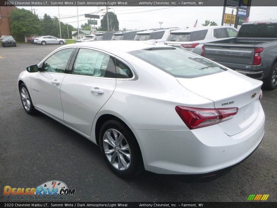 2020 Chevrolet Malibu LT Summit White / Dark Atmosphere/Light Wheat Photo #5