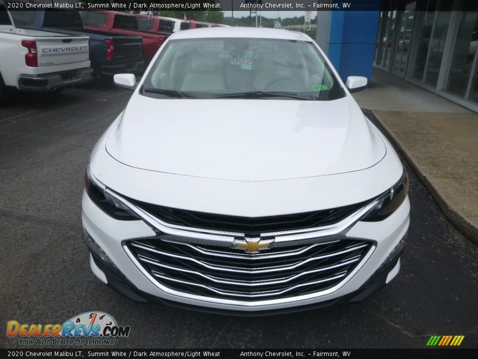 2020 Chevrolet Malibu LT Summit White / Dark Atmosphere/Light Wheat Photo #7