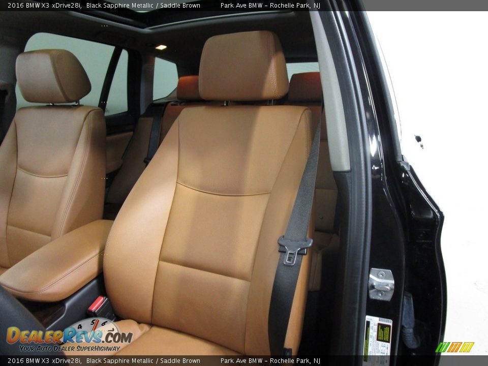 2016 BMW X3 xDrive28i Black Sapphire Metallic / Saddle Brown Photo #9