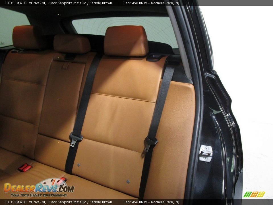 2016 BMW X3 xDrive28i Black Sapphire Metallic / Saddle Brown Photo #12