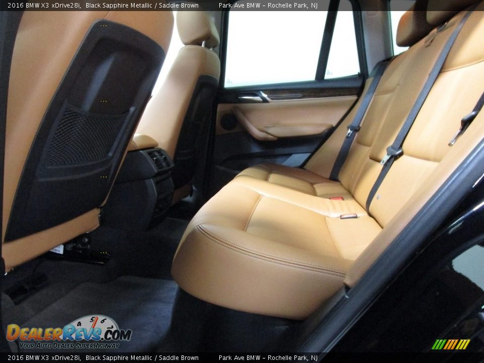 2016 BMW X3 xDrive28i Black Sapphire Metallic / Saddle Brown Photo #13