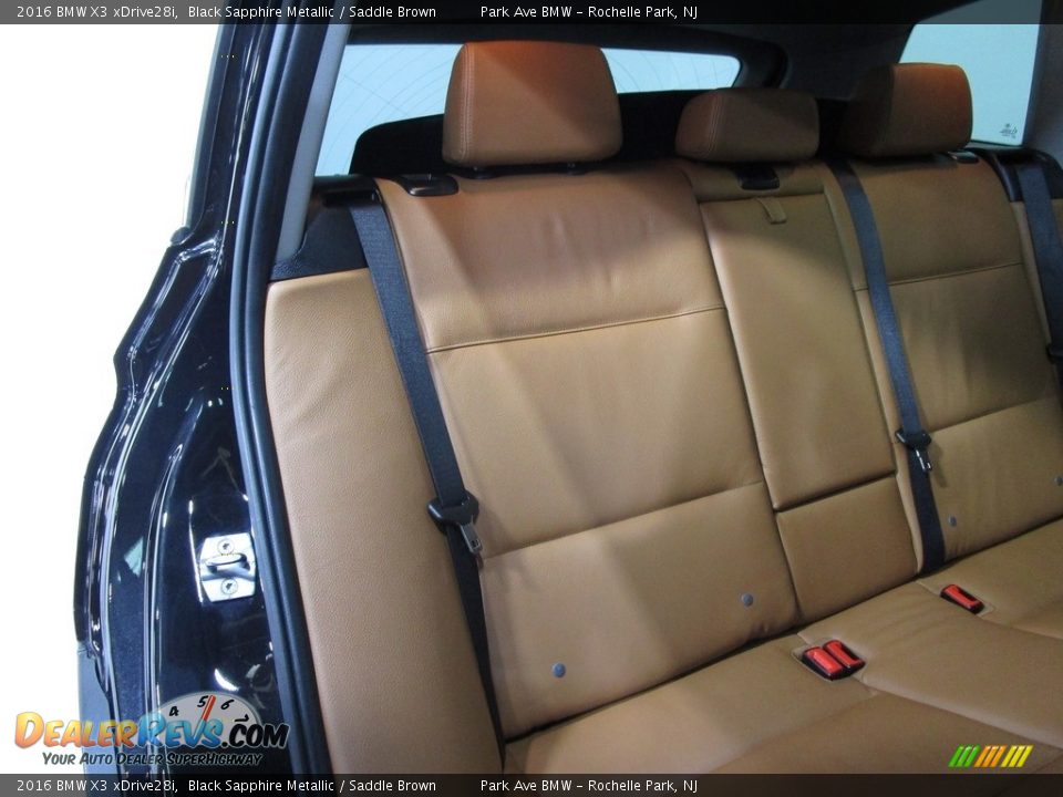 2016 BMW X3 xDrive28i Black Sapphire Metallic / Saddle Brown Photo #18