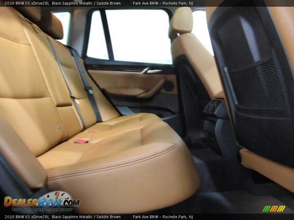 2016 BMW X3 xDrive28i Black Sapphire Metallic / Saddle Brown Photo #19