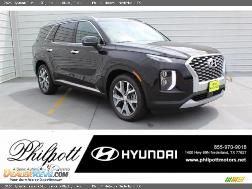 2020 Hyundai Palisade SEL Becketts Black / Black Photo #1