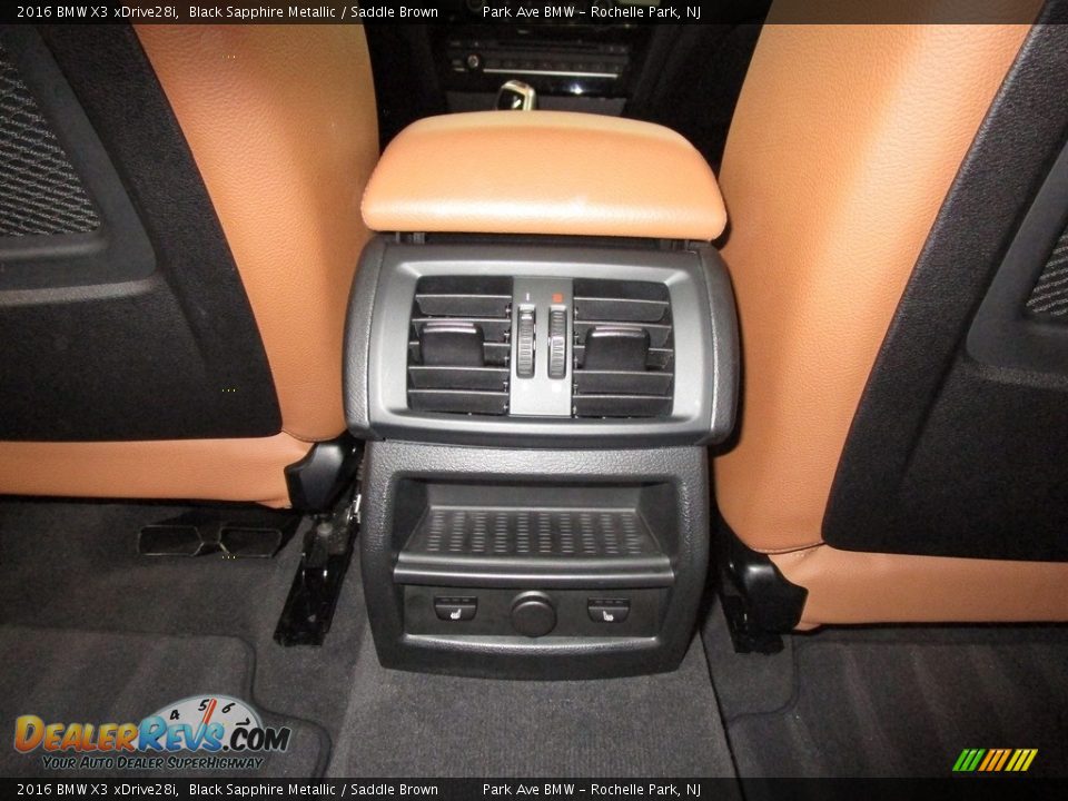 2016 BMW X3 xDrive28i Black Sapphire Metallic / Saddle Brown Photo #20