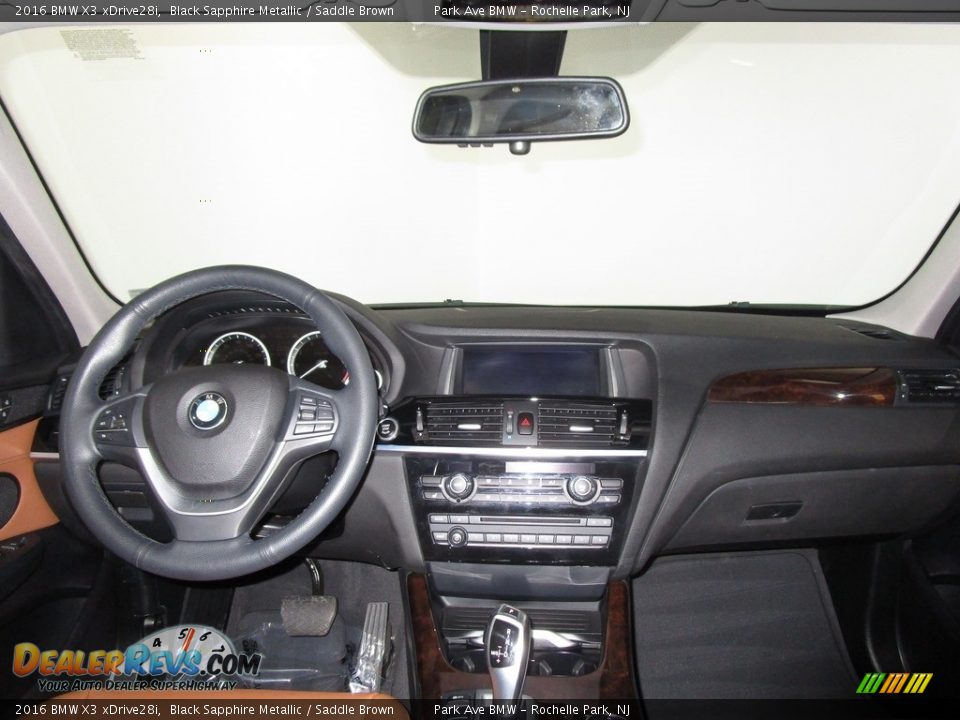 2016 BMW X3 xDrive28i Black Sapphire Metallic / Saddle Brown Photo #22