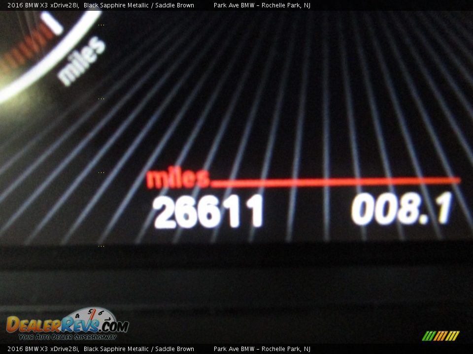 2016 BMW X3 xDrive28i Black Sapphire Metallic / Saddle Brown Photo #24