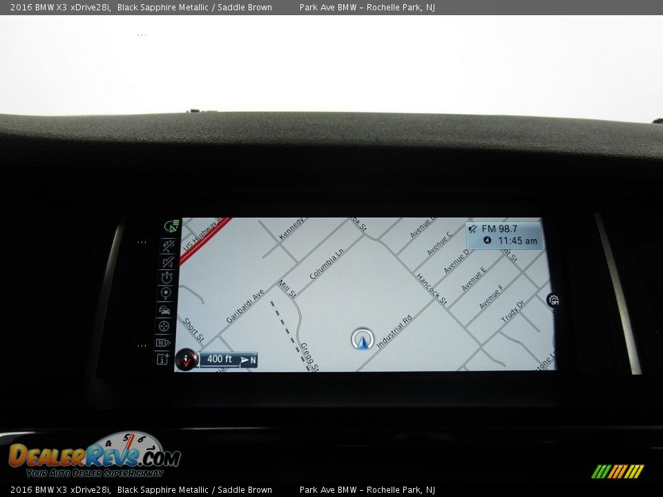 2016 BMW X3 xDrive28i Black Sapphire Metallic / Saddle Brown Photo #25