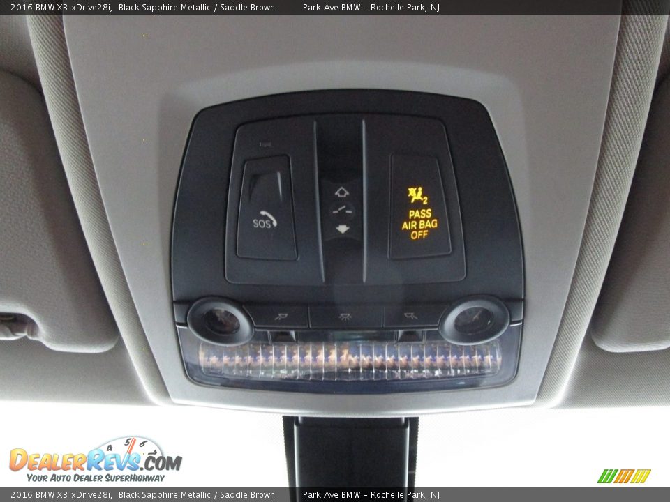 2016 BMW X3 xDrive28i Black Sapphire Metallic / Saddle Brown Photo #27