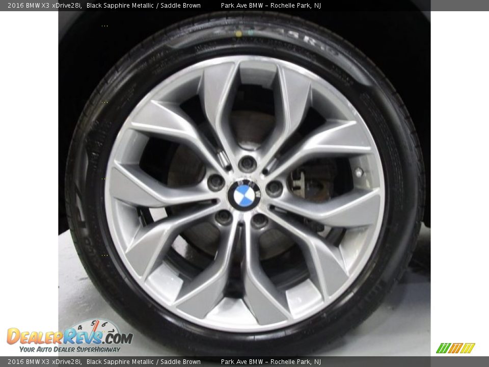 2016 BMW X3 xDrive28i Black Sapphire Metallic / Saddle Brown Photo #29