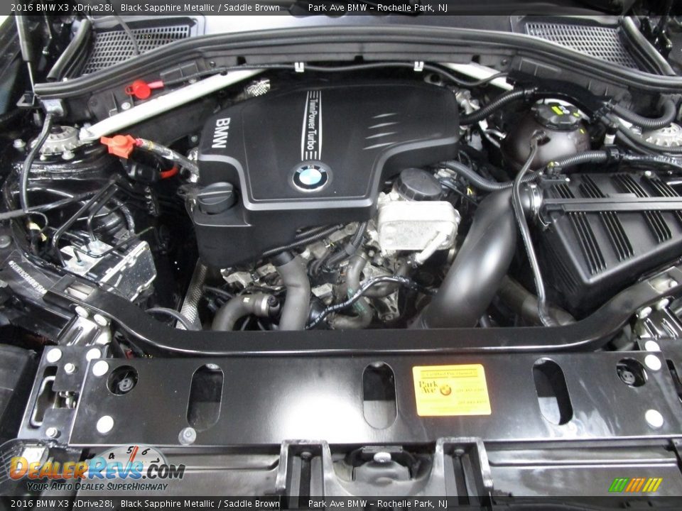 2016 BMW X3 xDrive28i Black Sapphire Metallic / Saddle Brown Photo #30