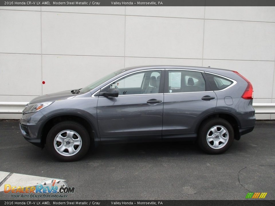 2016 Honda CR-V LX AWD Modern Steel Metallic / Gray Photo #2