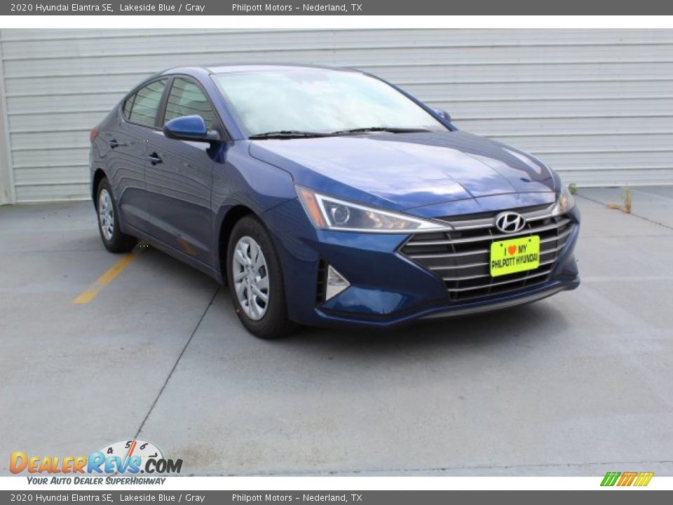 2020 Hyundai Elantra SE Lakeside Blue / Gray Photo #2