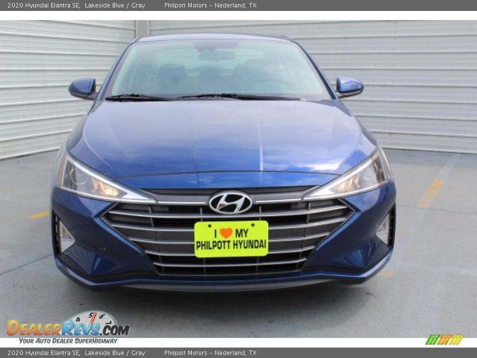 2020 Hyundai Elantra SE Lakeside Blue / Gray Photo #3