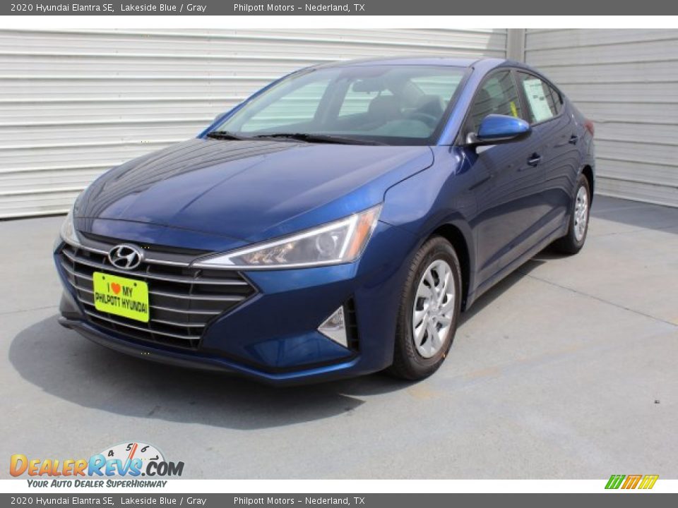 2020 Hyundai Elantra SE Lakeside Blue / Gray Photo #4