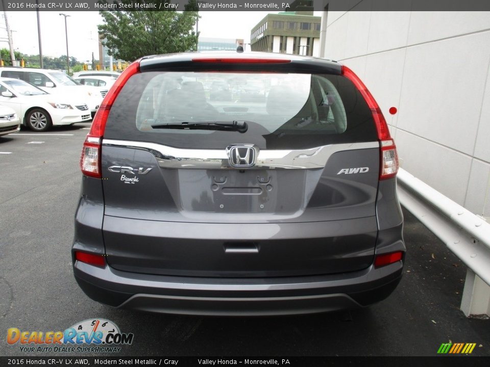 2016 Honda CR-V LX AWD Modern Steel Metallic / Gray Photo #4