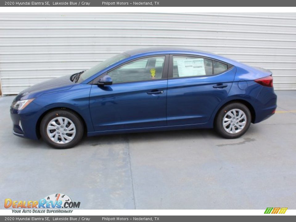 2020 Hyundai Elantra SE Lakeside Blue / Gray Photo #6