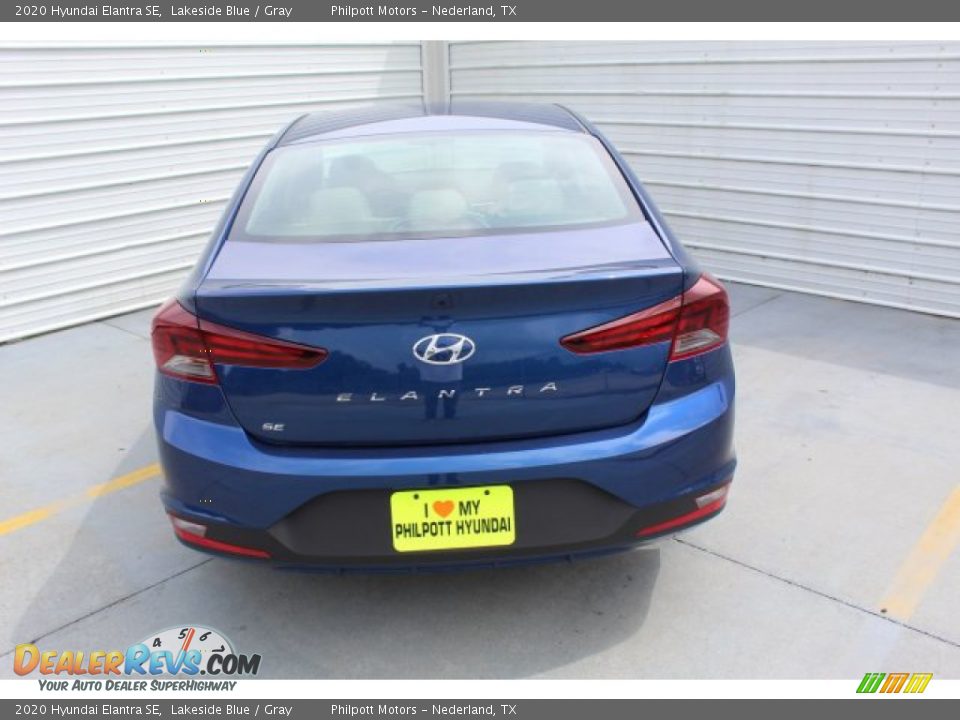 2020 Hyundai Elantra SE Lakeside Blue / Gray Photo #8