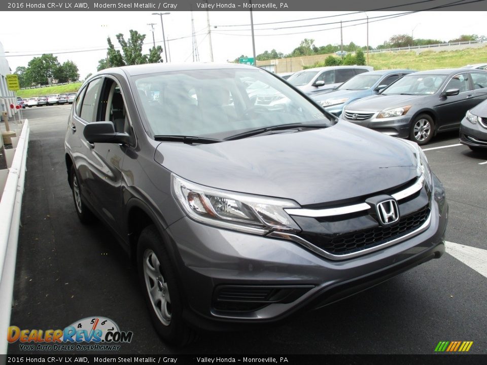 2016 Honda CR-V LX AWD Modern Steel Metallic / Gray Photo #7