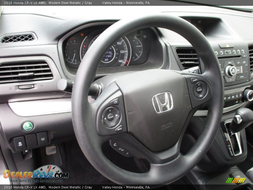 2016 Honda CR-V LX AWD Modern Steel Metallic / Gray Photo #13