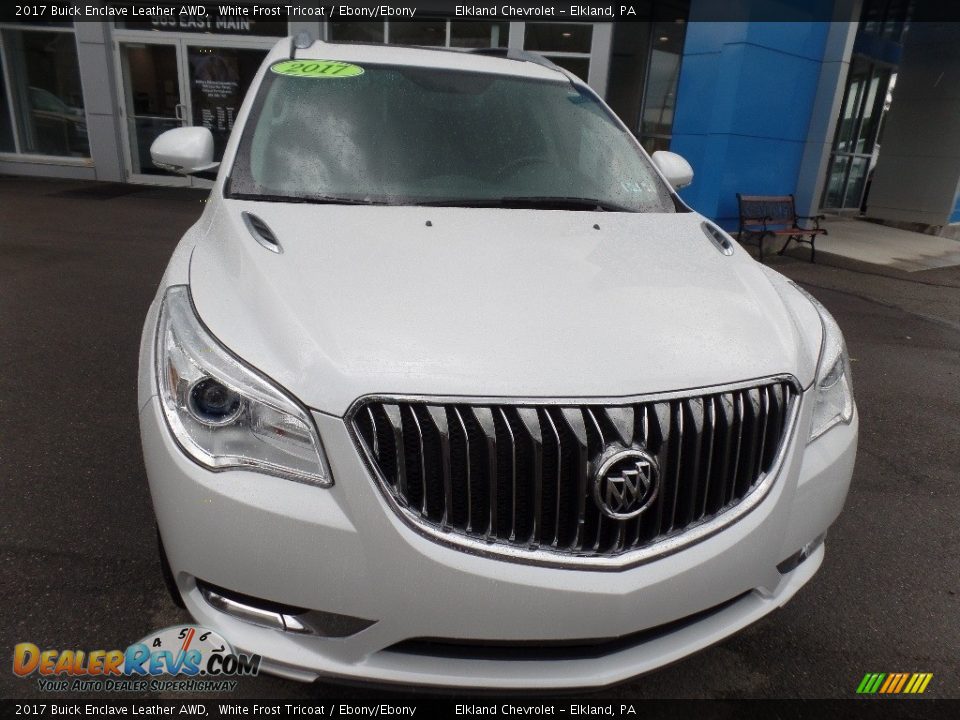 2017 Buick Enclave Leather AWD White Frost Tricoat / Ebony/Ebony Photo #2