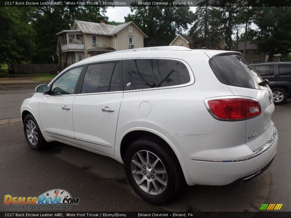 2017 Buick Enclave Leather AWD White Frost Tricoat / Ebony/Ebony Photo #6