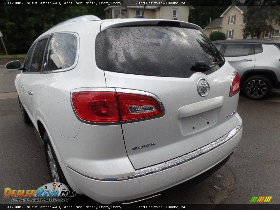 2017 Buick Enclave Leather AWD White Frost Tricoat / Ebony/Ebony Photo #7