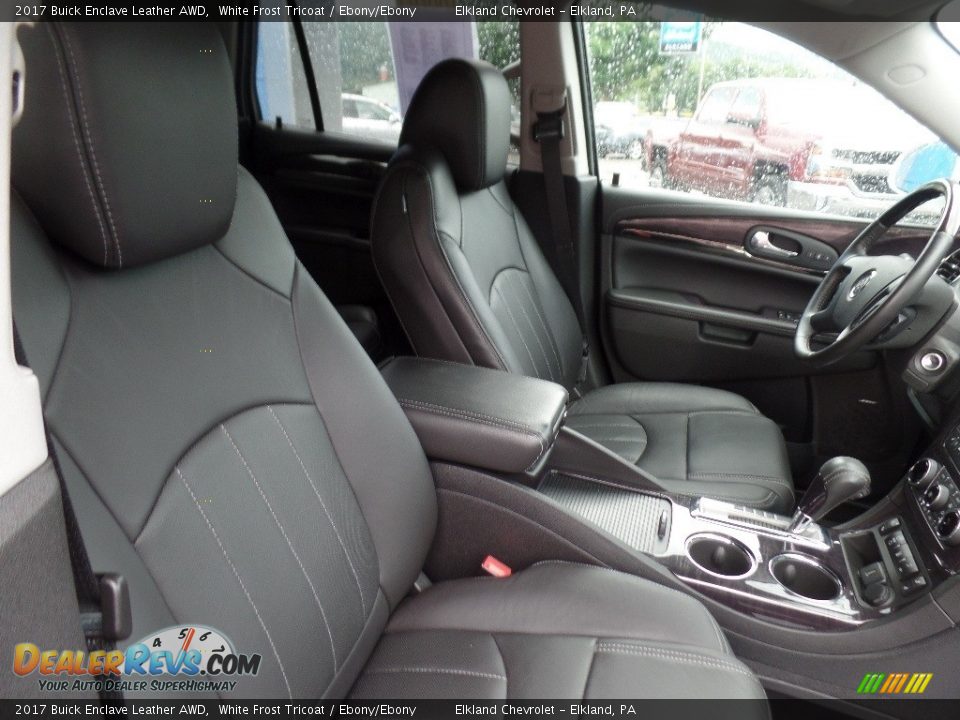 2017 Buick Enclave Leather AWD White Frost Tricoat / Ebony/Ebony Photo #11