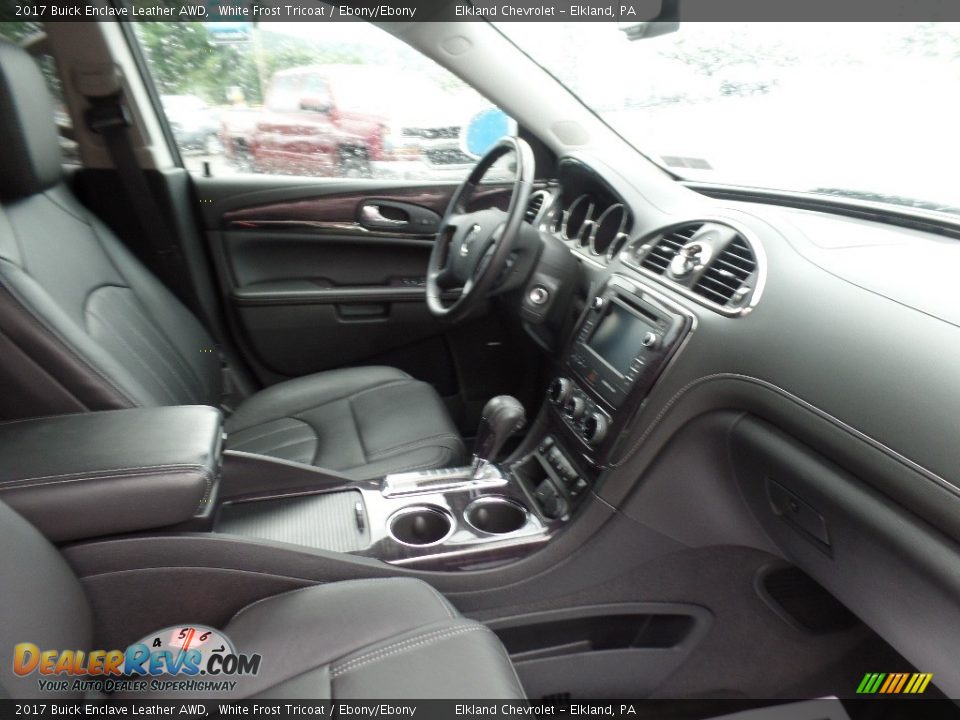 2017 Buick Enclave Leather AWD White Frost Tricoat / Ebony/Ebony Photo #12