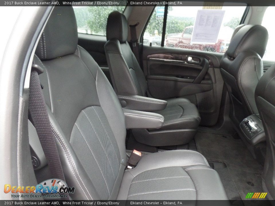 2017 Buick Enclave Leather AWD White Frost Tricoat / Ebony/Ebony Photo #13