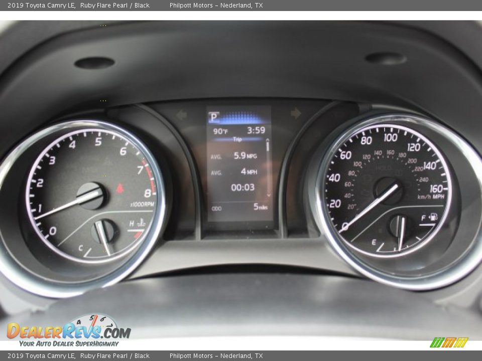 2019 Toyota Camry LE Ruby Flare Pearl / Black Photo #14