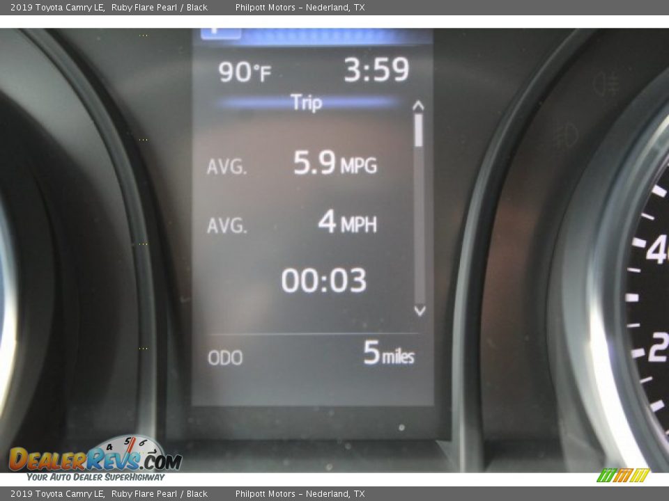 2019 Toyota Camry LE Ruby Flare Pearl / Black Photo #15