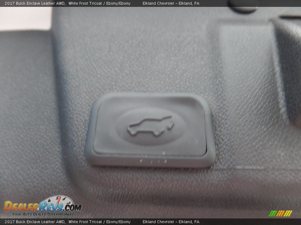 2017 Buick Enclave Leather AWD White Frost Tricoat / Ebony/Ebony Photo #17