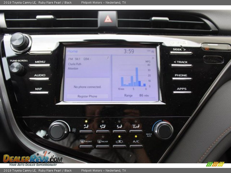 2019 Toyota Camry LE Ruby Flare Pearl / Black Photo #16