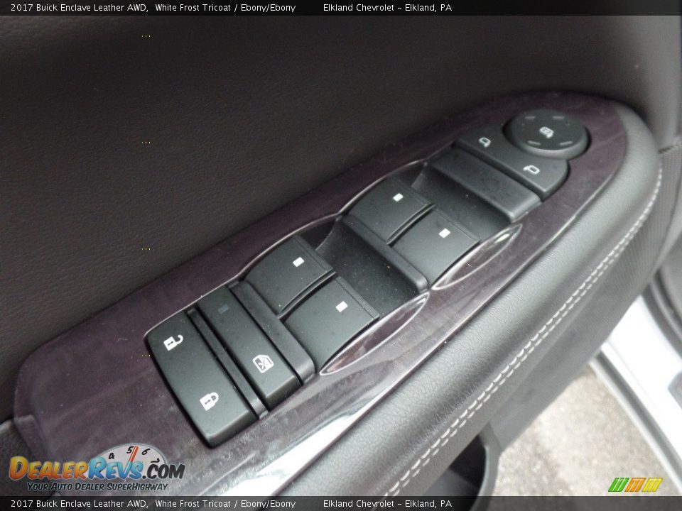 2017 Buick Enclave Leather AWD White Frost Tricoat / Ebony/Ebony Photo #20
