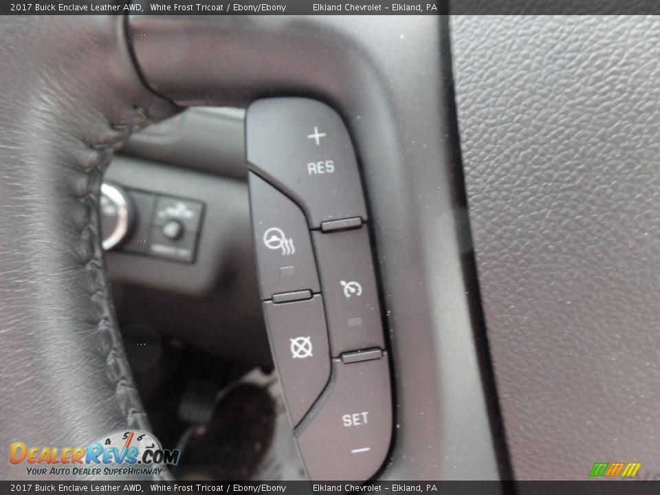 2017 Buick Enclave Leather AWD White Frost Tricoat / Ebony/Ebony Photo #22