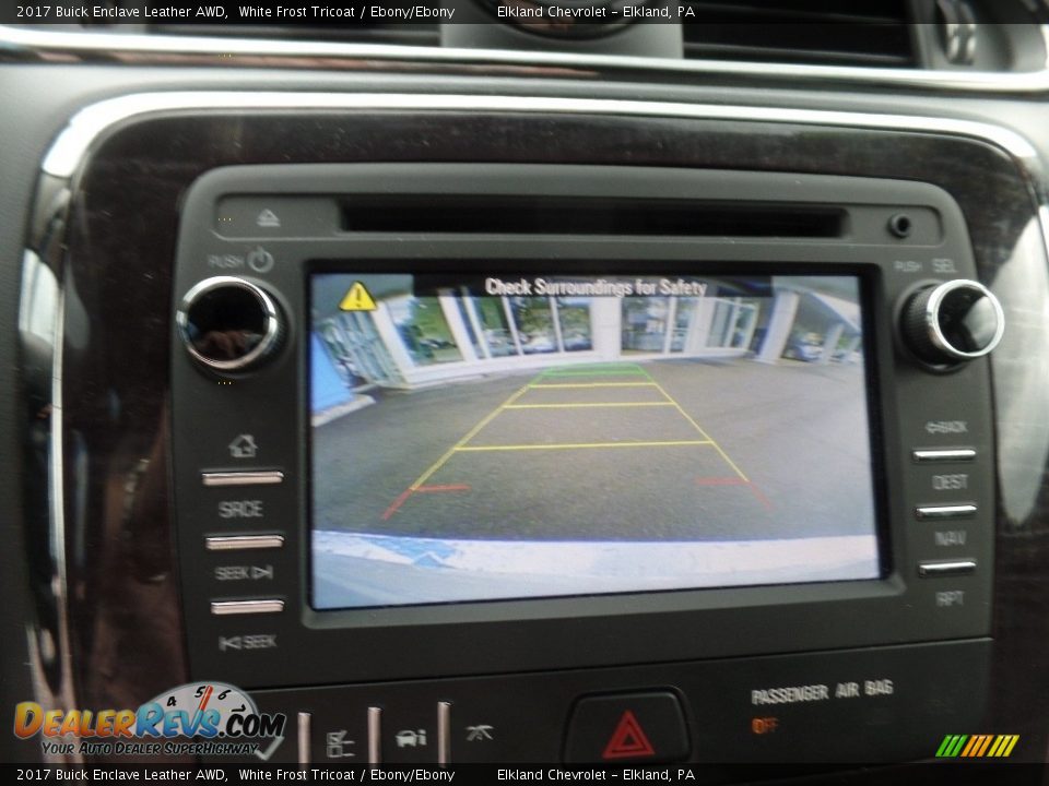 2017 Buick Enclave Leather AWD White Frost Tricoat / Ebony/Ebony Photo #29