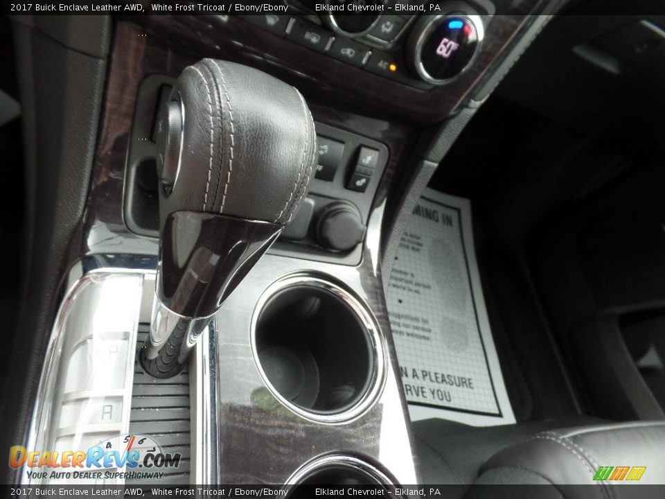 2017 Buick Enclave Leather AWD White Frost Tricoat / Ebony/Ebony Photo #33