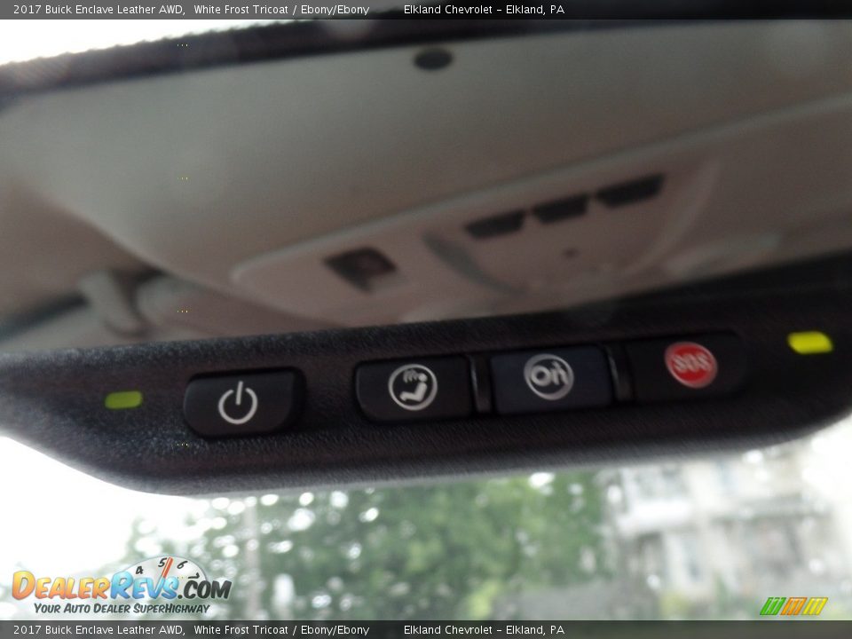 2017 Buick Enclave Leather AWD White Frost Tricoat / Ebony/Ebony Photo #34