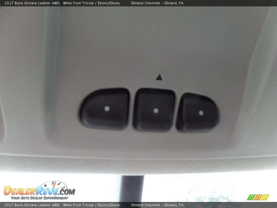 2017 Buick Enclave Leather AWD White Frost Tricoat / Ebony/Ebony Photo #35