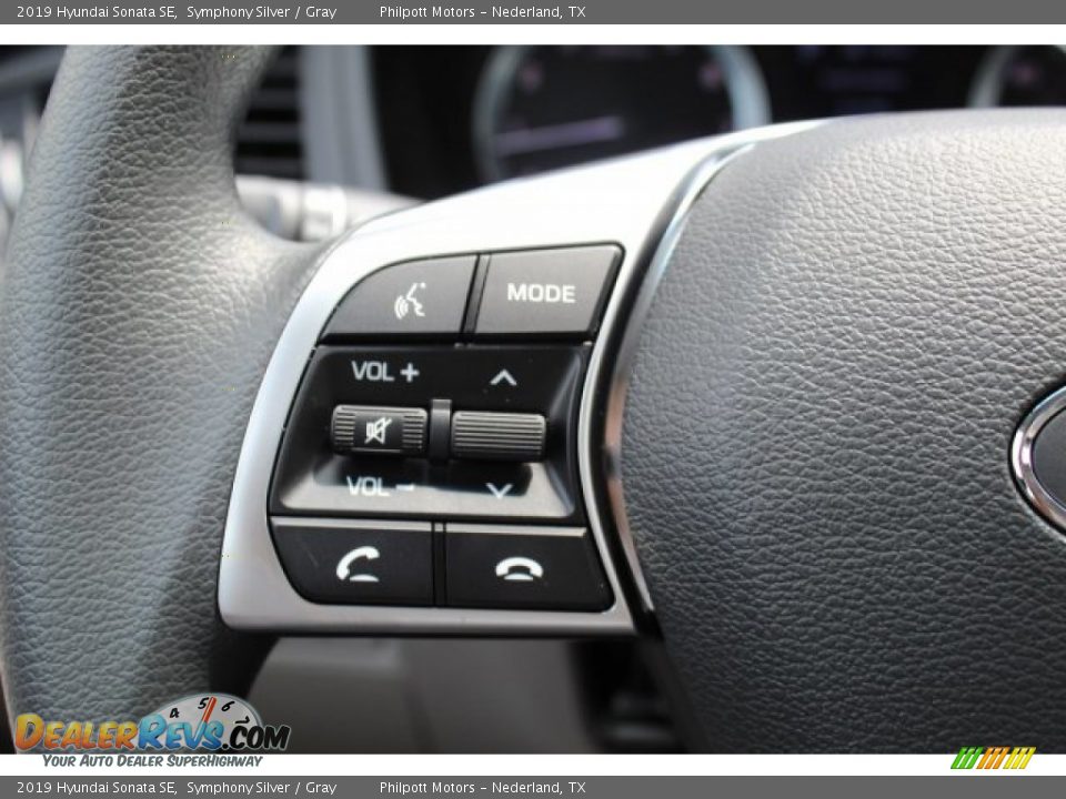 2019 Hyundai Sonata SE Symphony Silver / Gray Photo #12
