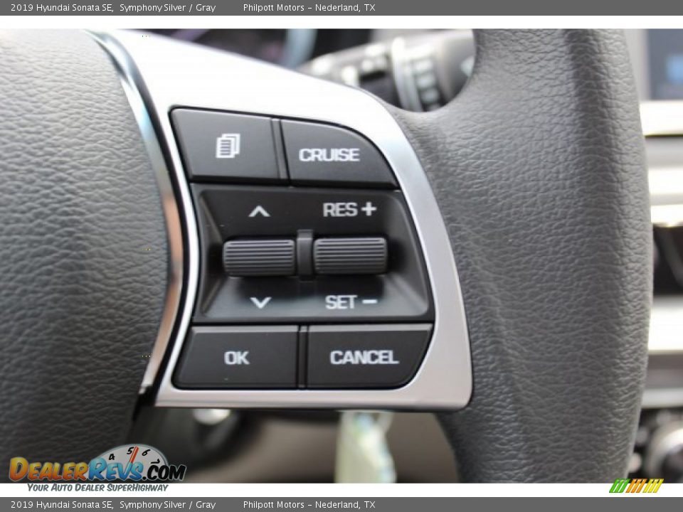 2019 Hyundai Sonata SE Symphony Silver / Gray Photo #13