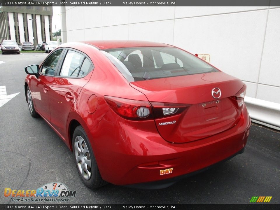 2014 Mazda MAZDA3 i Sport 4 Door Soul Red Metallic / Black Photo #3