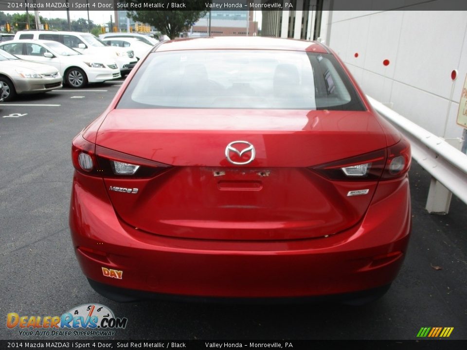 2014 Mazda MAZDA3 i Sport 4 Door Soul Red Metallic / Black Photo #4