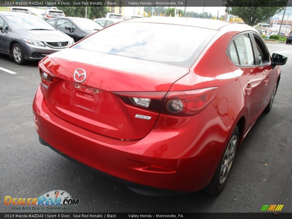 2014 Mazda MAZDA3 i Sport 4 Door Soul Red Metallic / Black Photo #5